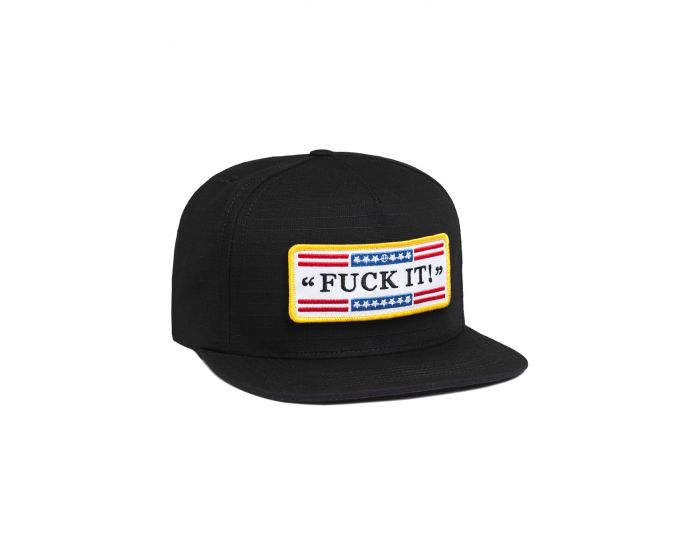 HUF The Tactical Fuck It Ripstop Snapback Hat in HT51011-DS-BLK - Shiekh