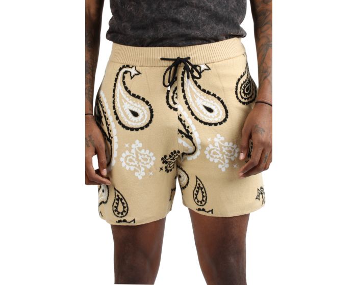 パンツ REBELLIOUS BEHAVIOR paisley fight shorts REBELLIOUS BEHAVIOR paisley fight shorts