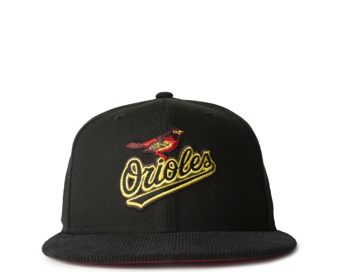 NEW ERA CAPS Baltimore Orioles 59Fifty Corduroy Fitted Hat 70761818 - Shiekh