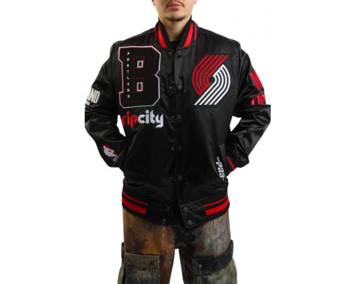 PRO STANDARD Trailblazers Mashup Jacket BPT6515656-BRK - Shiekh
