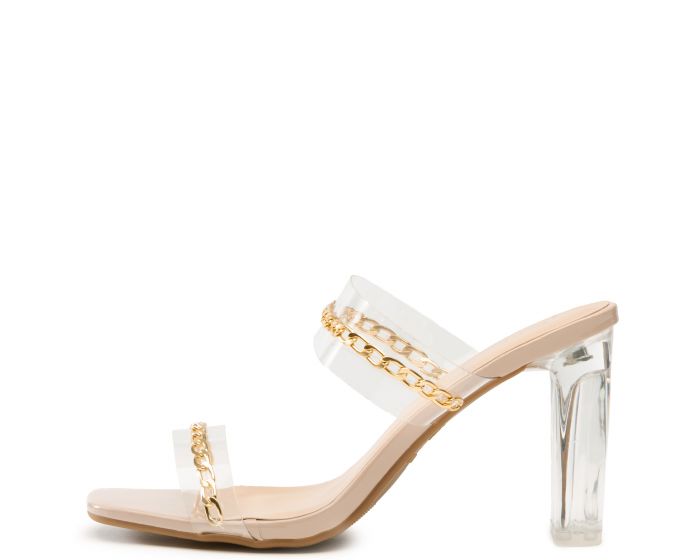 TOP MODA Selma-22 Clear High Heels SELMA-22-NUDE - Shiekh