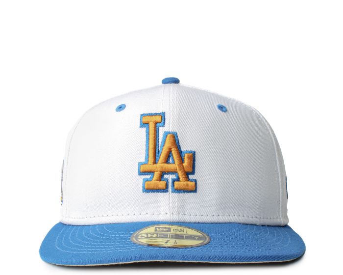 Los Angeles Dodgers New Era Sneaker Hook 59FIFTY Fitted Hat - White/Light  Blue