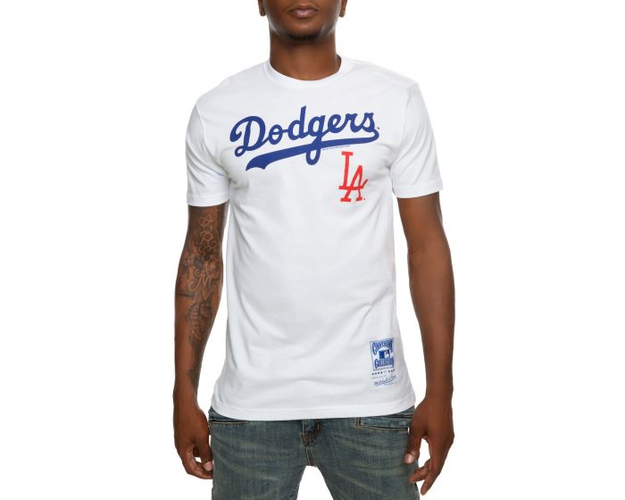 MITCHELL AND NESS Los Angeles Dodgers Jersey BMMPMO19367-LADRYWH - Shiekh