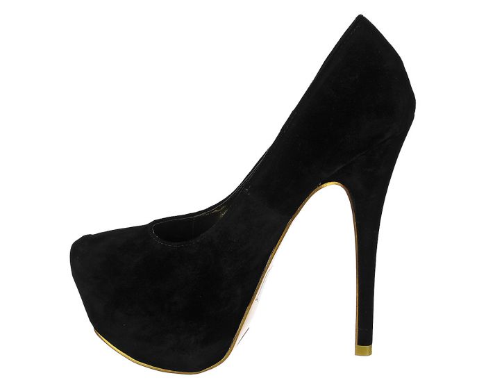 Women's Stiletto Heel 018 Black/Gold