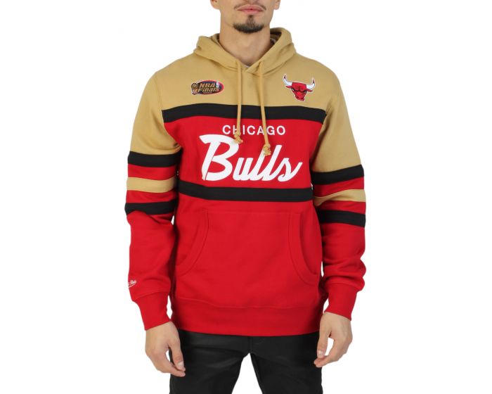 MITCHELL AND NESS Chicago Bulls Coach Hoodie FPHD6293-CBUYYPPPSCAR