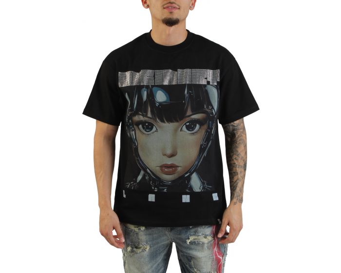 【MINEDENIM】Eye Print Crewnec T-SH MEMORY LANE Ocean Eyes T-Shirt ML-FA25-1001 - Shiekh