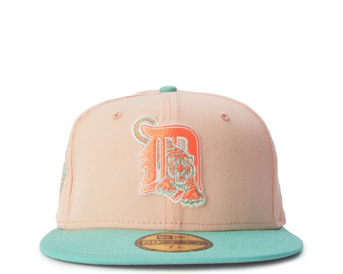 NEW ERA CAPS Tampa Bay Rays Peach Mint 59FIFTY Fitted Hat 70725294 - Shiekh