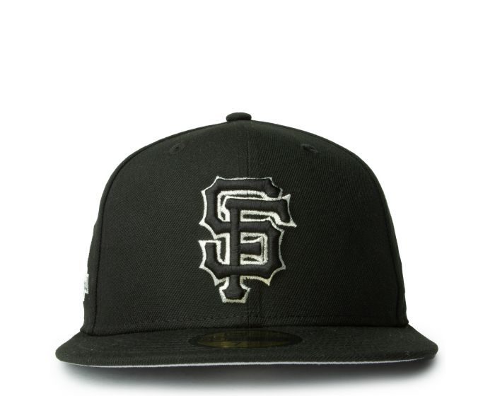 New Era 59FIFTY San Francisco Giants Mexico Flag Patch Hat - Black, White Black/White / 7 7/8