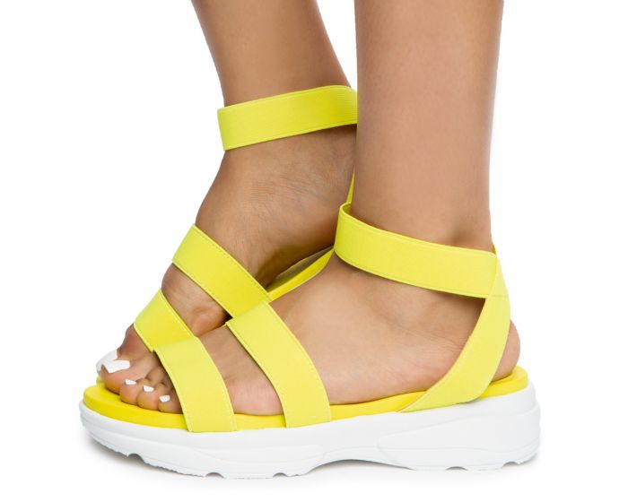 YELLO NEST PLATFORM TONGS SANDALS Vintage Platform Flip Flop
