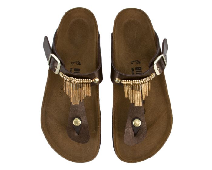 BIRKENSTOCK Women's Gizeh Fringe Sandal 745431 Shiekh