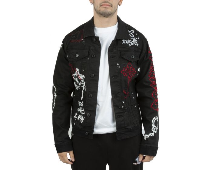 SMOKE RISE Razor Wire Jacket JJ22229-BLK - Shiekh