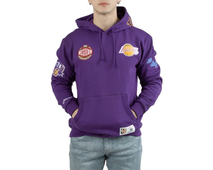 Mitchell & Ness Los Angeles Lakers Head Coach Hoodie Purple - Size M