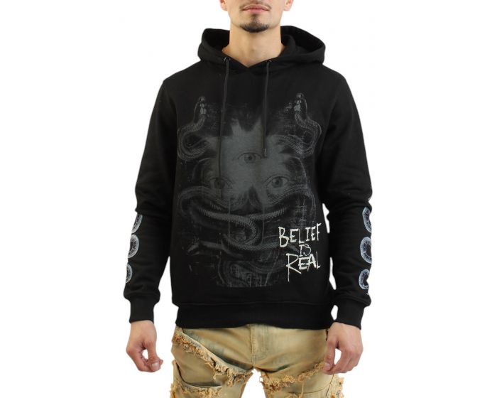 MAXIMA EXCORCIST- BELIEF IS REAL- MENS PULLOVER HOODIE