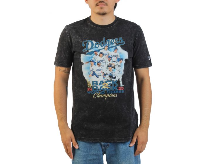 NEW ERA CAPS Los Angeles Dodgers Back 2 Back Champs T-Shirt