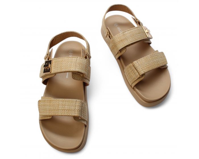 LEGEND FOOTWEAR INC Gibsy-02 Dual Buckle Slingback Sandal GIBSY-02