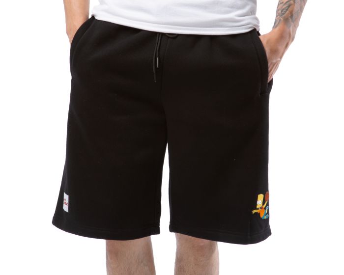 MAXIMA Flying Bart Fleece Shorts FM30032SH-BLK - Shiekh