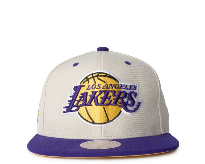 MITCHELL AND NESS Lakers Two Toned Snapback 6HSSLD21078-LALOFWH - Shiekh