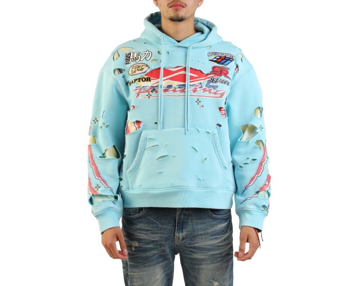 floor914 ジップパーカー 水色 Y2K ストリート US drip FLOOR 914 ALL STAR SET ZIP HOODIEにFLARE SWEAT PANTSで人気のSETUP