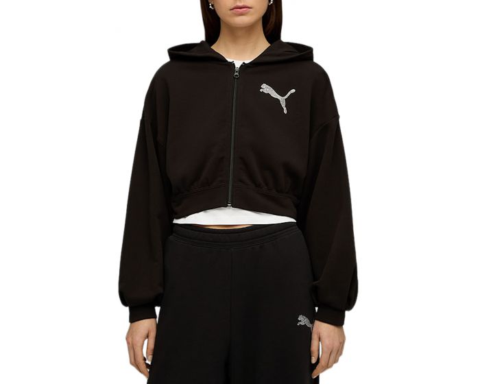 PUMA Essentials Bedazzled Zip-Up Hoodie 63539401 - Shiekh