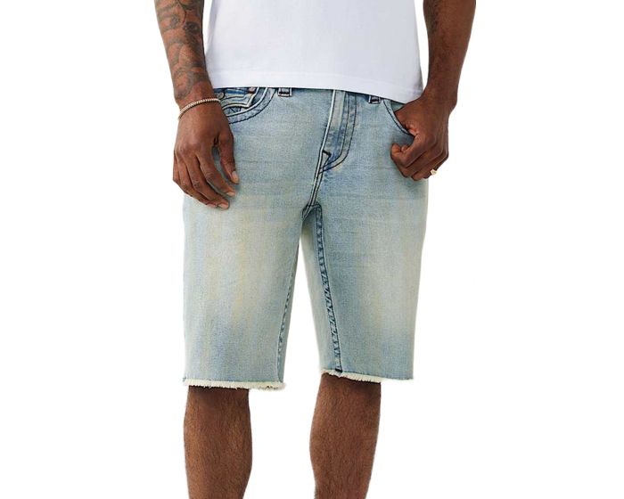 TRUE RELIGION Ricky Frayed Hem Flap Short 110268-POLL - Shiekh