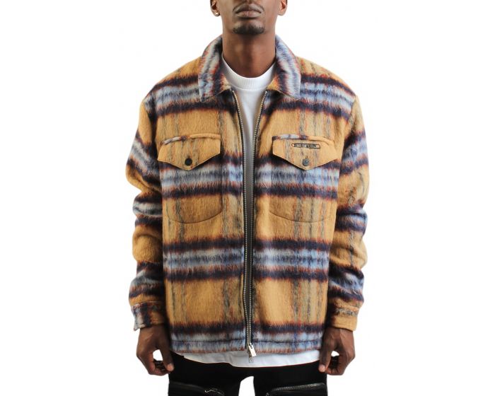 DIET STARTS MONDAY Mohair Zip Flannel DSM-HOL24-019 - Shiekh