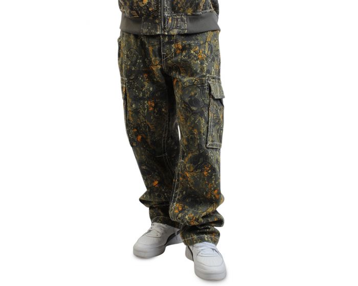 TRUE RELIGION Buddha Big T Cargo Pants 109075-CAMOBLK - Shiekh