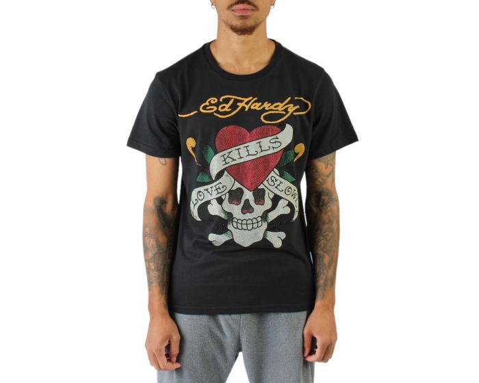 Y♡make.D* Ed Hardy Rhinestone Skull Tee – DTLR