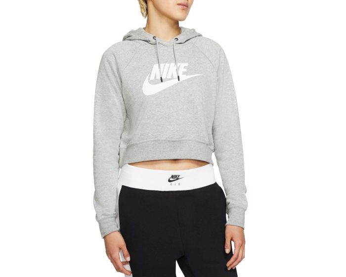 nike embossed cropped sweatshirt