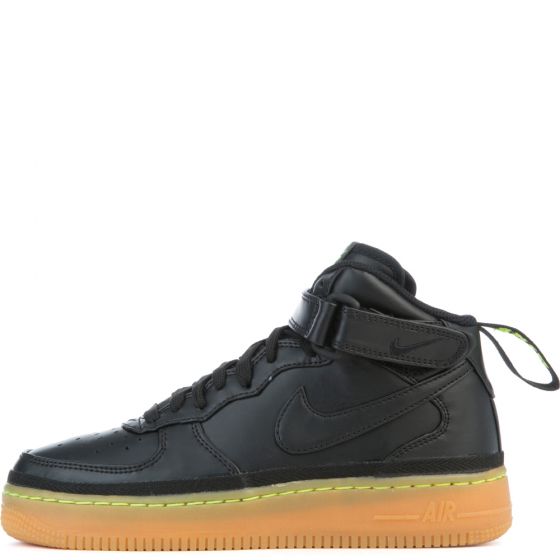 Nike AIR FORCE 1 MID Black/Lime Green/Gum