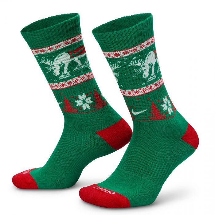 Everyday Plus Cushioned Winter Wonderland Crew Socks (2 Pairs) Multi Color