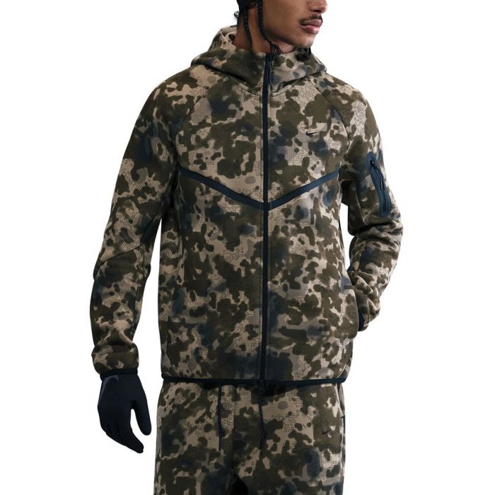 Tech Full-Zip Fleece Camo Windrunner Jacket Neutral Olive/Black