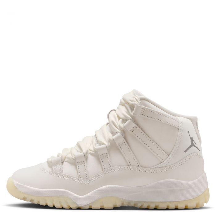 Pre-School Jordan 11 Retro "Pearl Sail/Pearl Grey-White-Metallic Silver