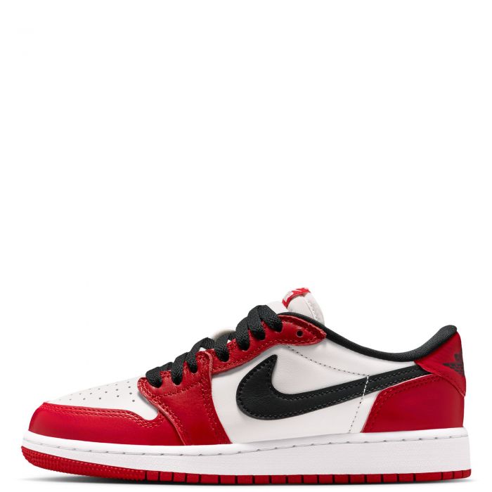 Grade-School Air Jordan 1 Retro Low Chicago  Varsity Red/Black-Summit White