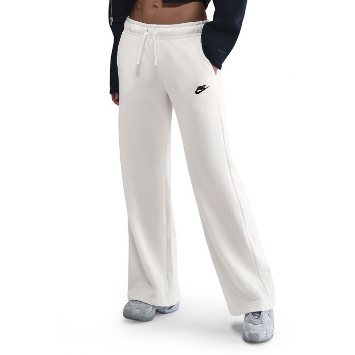  Sportswear Club Fleece Mid-Rise Wide-Leg Sweatpants Sail/Black