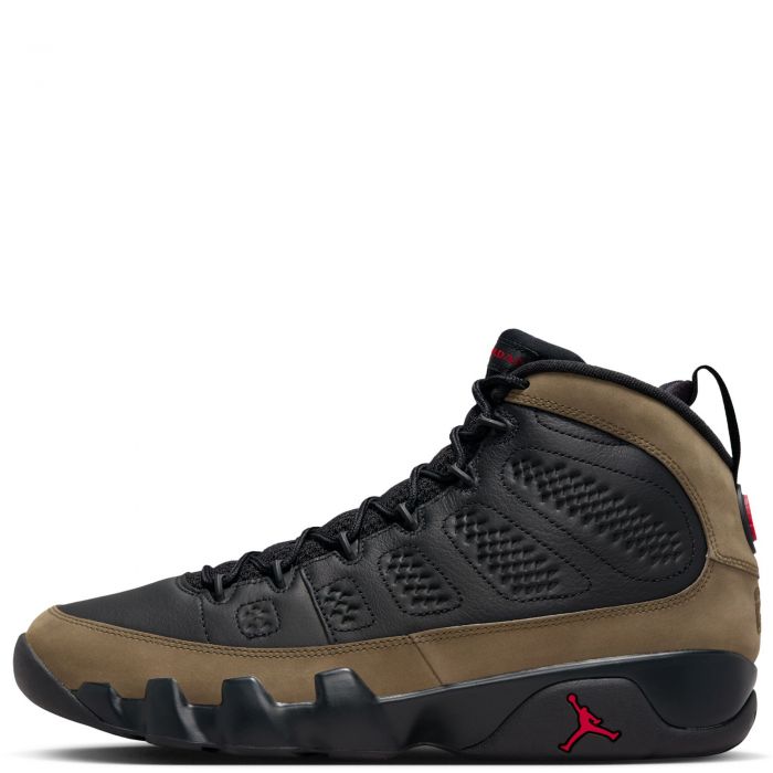 Air Jordan 9 Retro "Olive Black/True Red-Light Olive
