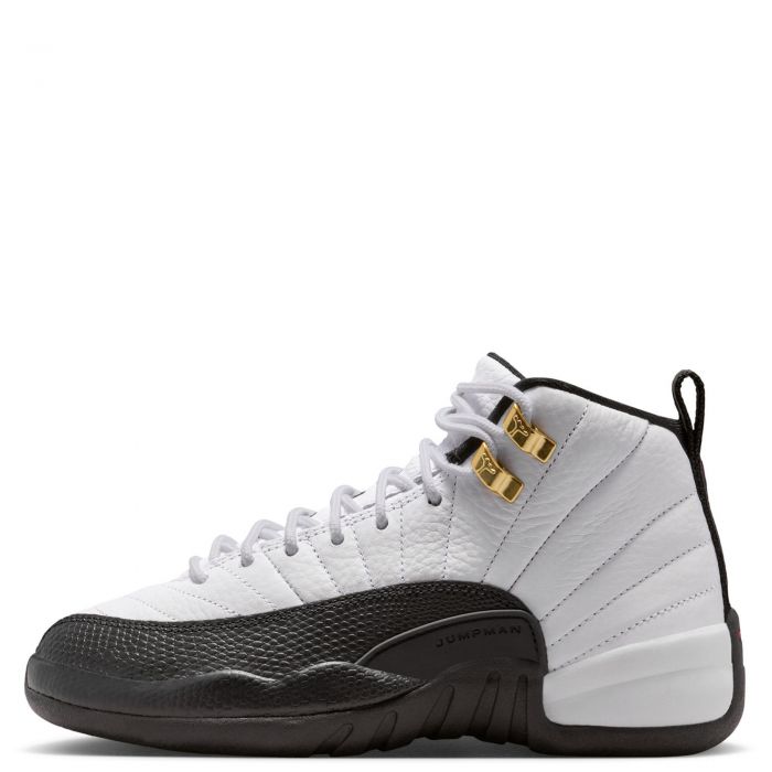 Grade-School Air Jordan 12 Retro White/Black-Taxi