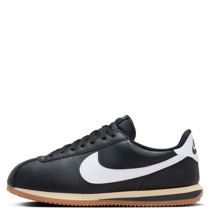 Cortez Leather Black/White-Gum Med Brown-Sesame
