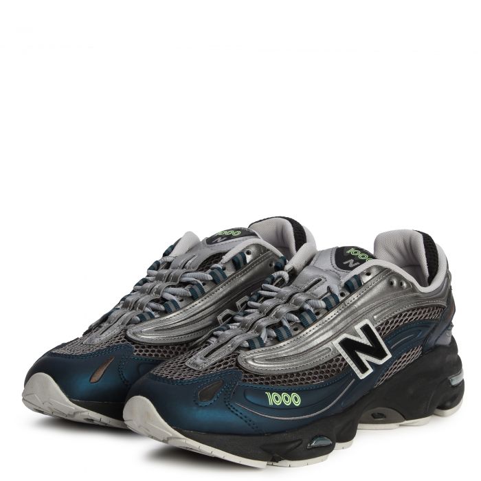 1000 Deep Ocean with Dark Silver Metallic and Mint Flash