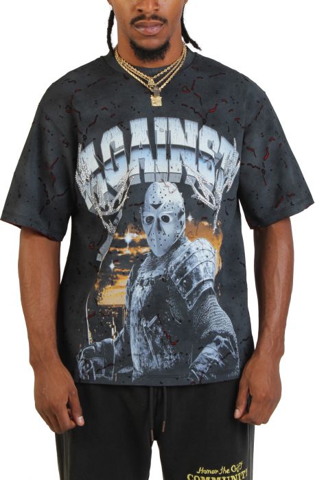 Hockey Mask Ice Warrior T-Shirt  Black