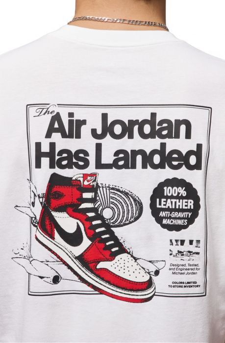 AJ1 T-Shirt White/Varsity Red