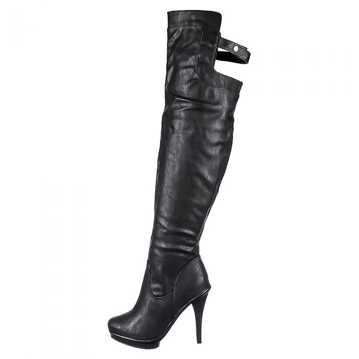 Charlotte-20 High Heel Boots Black