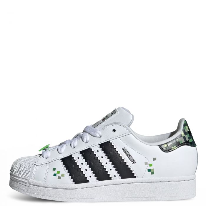 Grade-School Superstar II x Minecraft Cloud White / Core Black