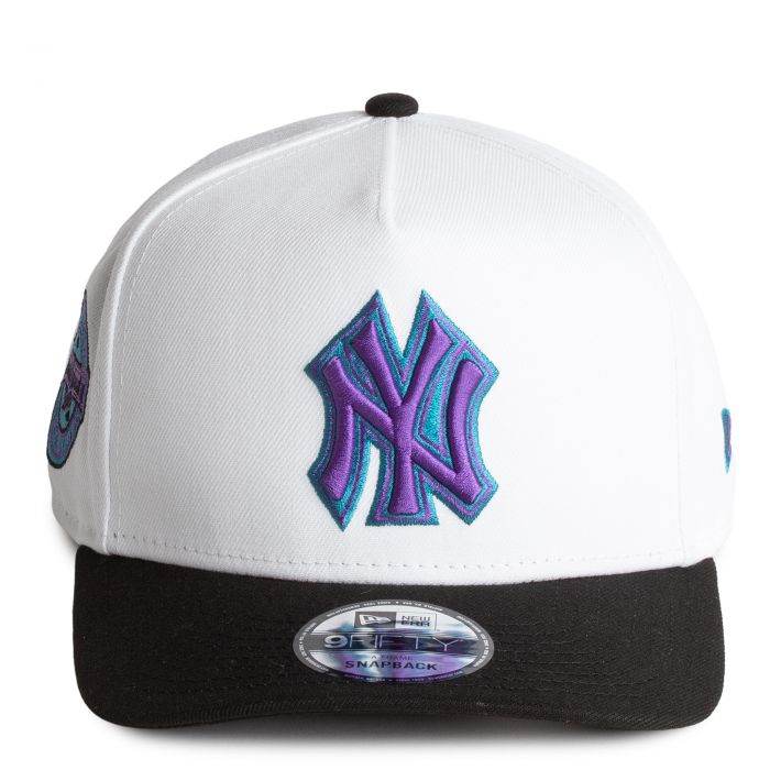MLB New York Yankees 9FIFTY A-Frame Snapback   White/Grape