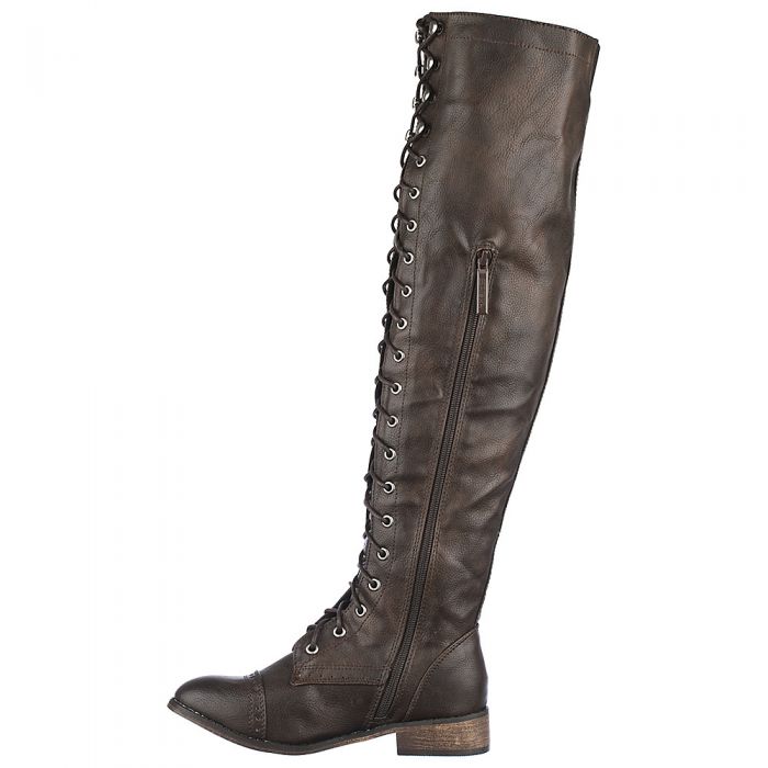 Thigh-High Boot Clayton-91 Brown