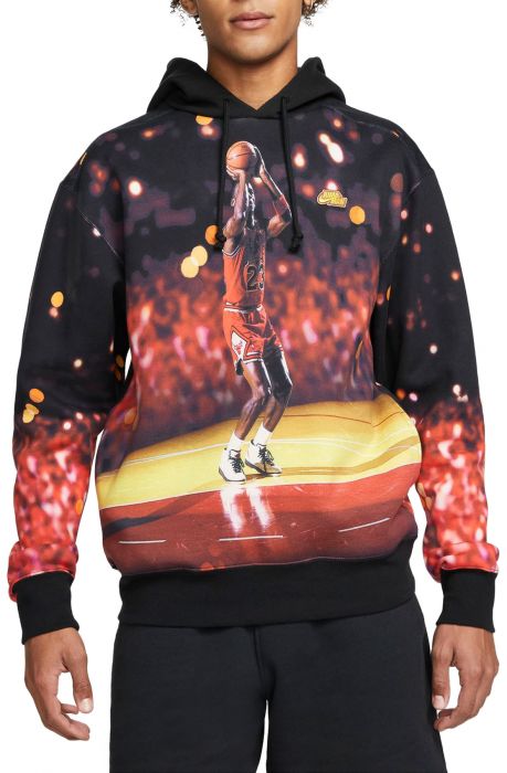 Jumpman Fleece Pullover Hoodie Black