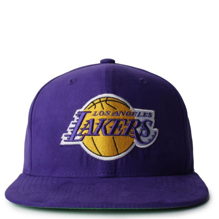 Los Angeles Lakers Suede Snapback  Purple