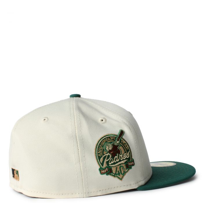 San Diego Padres Camp 59Fifty Fitted Hat Beige/Green