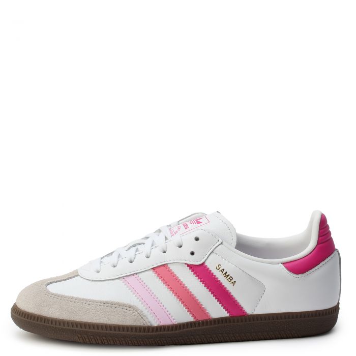 Grade-School Samba OG White/PInk