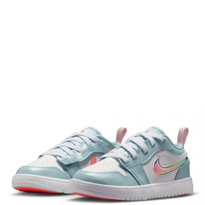 Pre-School Jordan 1 Low ALT SE Ocean Bliss/Atomic Pink-White