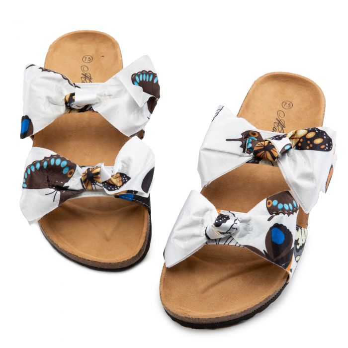 mata double bow sandals